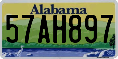 AL license plate 57AH897