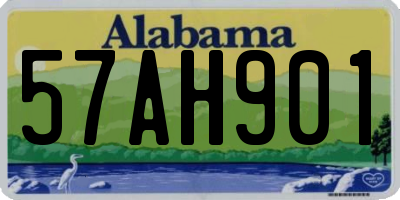 AL license plate 57AH901