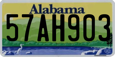 AL license plate 57AH903