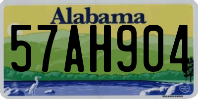 AL license plate 57AH904
