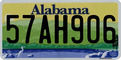 AL license plate 57AH906