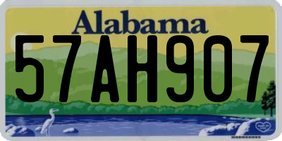 AL license plate 57AH907