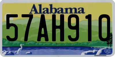 AL license plate 57AH910