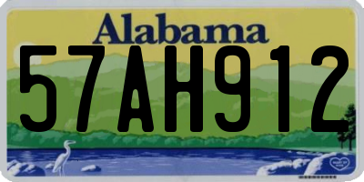 AL license plate 57AH912