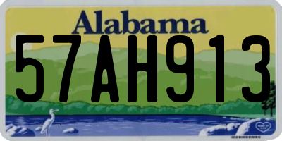 AL license plate 57AH913