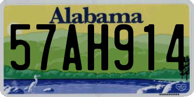 AL license plate 57AH914