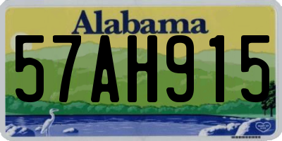 AL license plate 57AH915