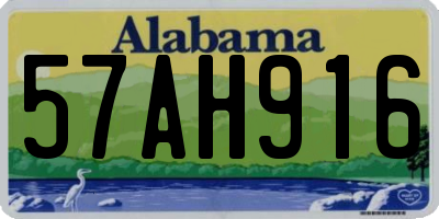 AL license plate 57AH916