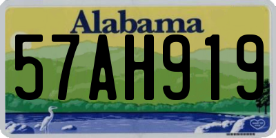 AL license plate 57AH919