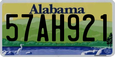 AL license plate 57AH921
