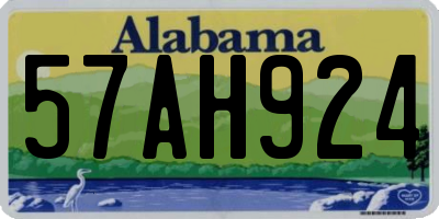 AL license plate 57AH924