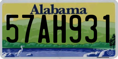 AL license plate 57AH931
