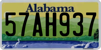 AL license plate 57AH937