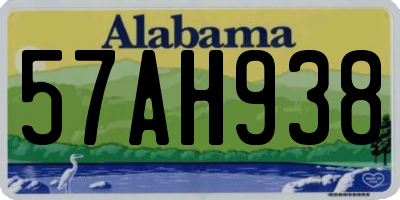 AL license plate 57AH938
