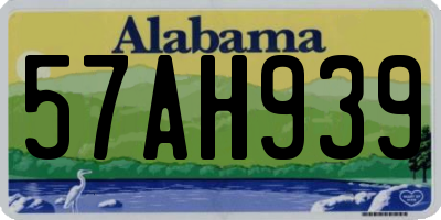AL license plate 57AH939