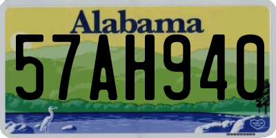 AL license plate 57AH940