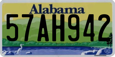 AL license plate 57AH942