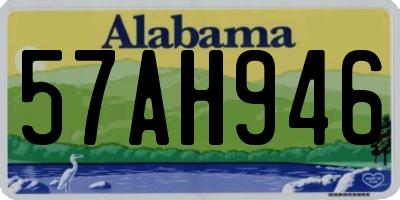 AL license plate 57AH946