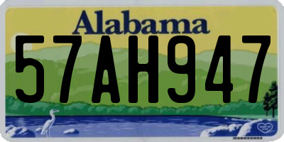 AL license plate 57AH947