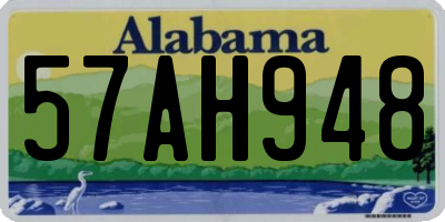 AL license plate 57AH948