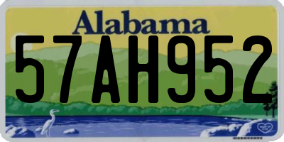 AL license plate 57AH952
