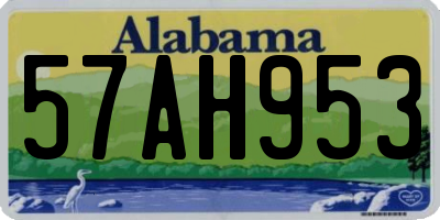 AL license plate 57AH953