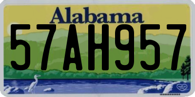 AL license plate 57AH957