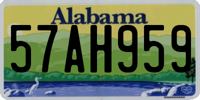 AL license plate 57AH959