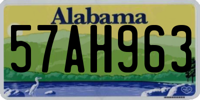 AL license plate 57AH963