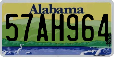 AL license plate 57AH964