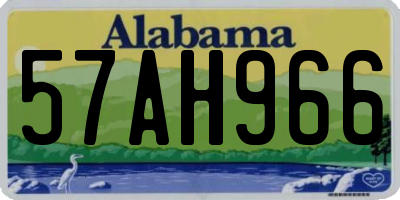AL license plate 57AH966