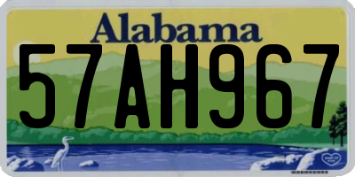 AL license plate 57AH967