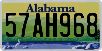 AL license plate 57AH968