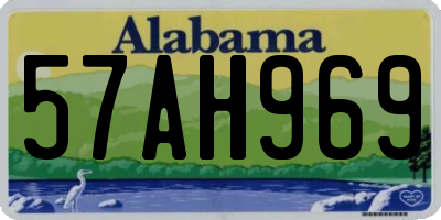 AL license plate 57AH969