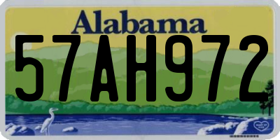 AL license plate 57AH972