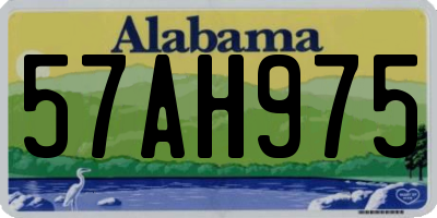 AL license plate 57AH975