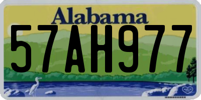 AL license plate 57AH977