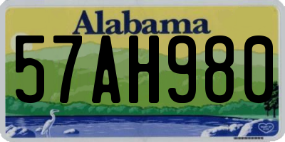 AL license plate 57AH980