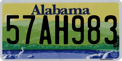 AL license plate 57AH983