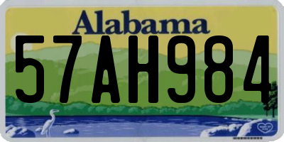 AL license plate 57AH984
