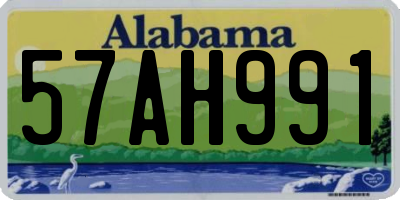 AL license plate 57AH991