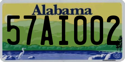 AL license plate 57AI002