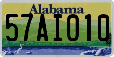 AL license plate 57AI010