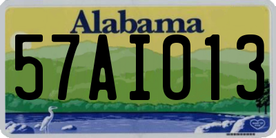 AL license plate 57AI013