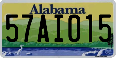 AL license plate 57AI015