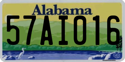 AL license plate 57AI016