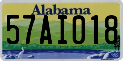 AL license plate 57AI018