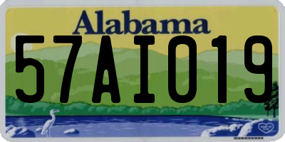 AL license plate 57AI019