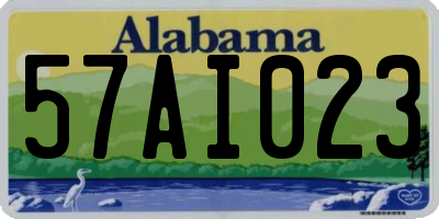 AL license plate 57AI023