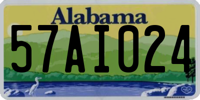 AL license plate 57AI024